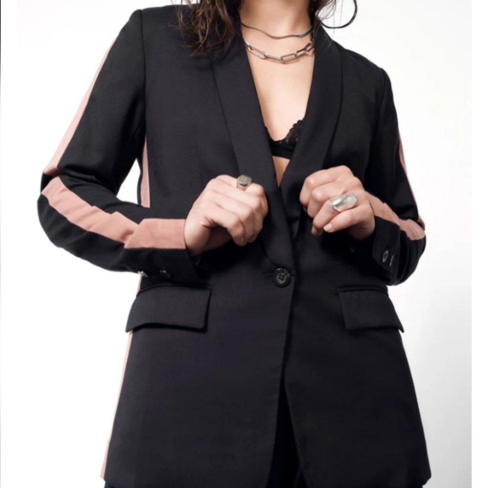 Black and Rose Empower Wildfang Blazer